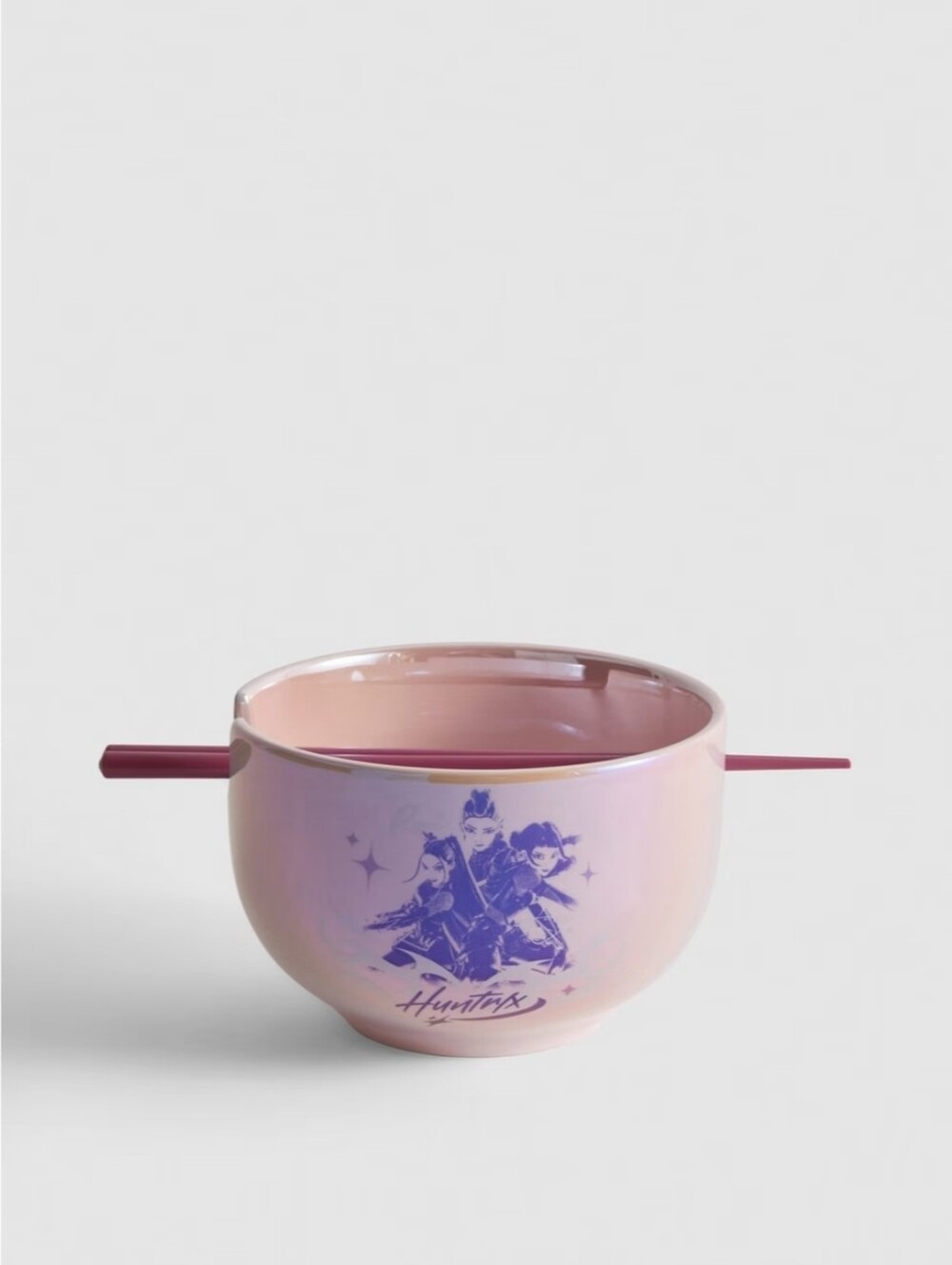 KPop Demon Hunters Noodle bowl, Ceramic Pink Primark